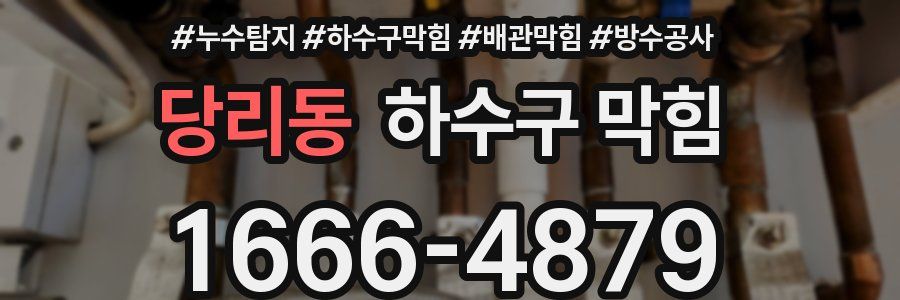 당리동 하수구 막힘