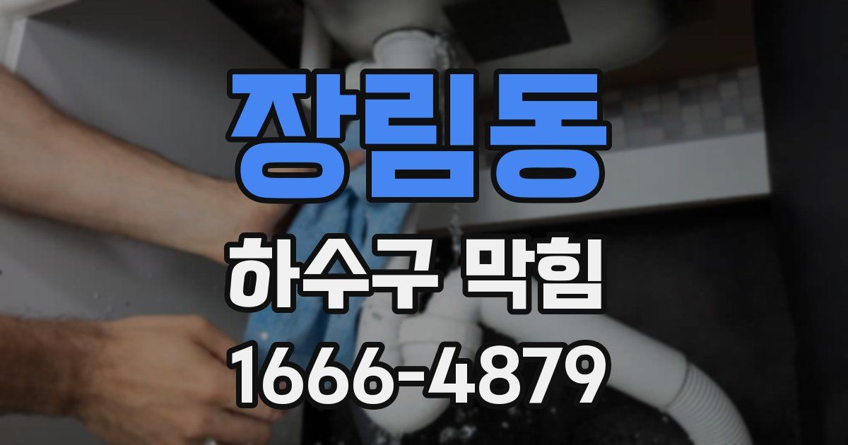 장림동 하수구 막힘