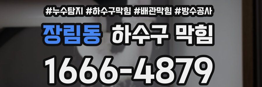 장림동 하수구 막힘