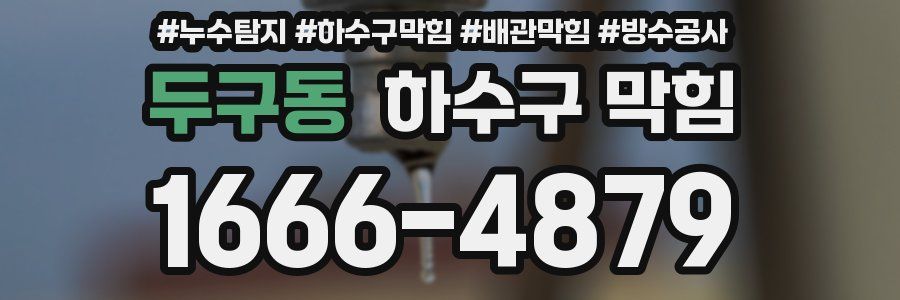 두구동 하수구 막힘