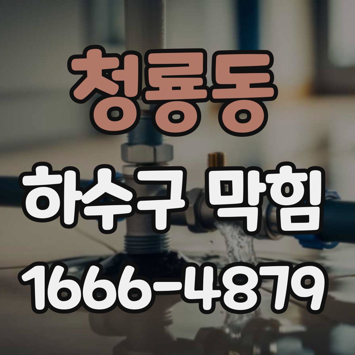 청룡동 하수구 막힘