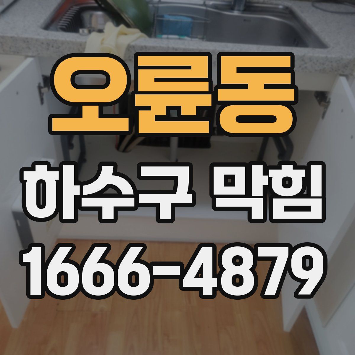 오륜동 하수구 막힘