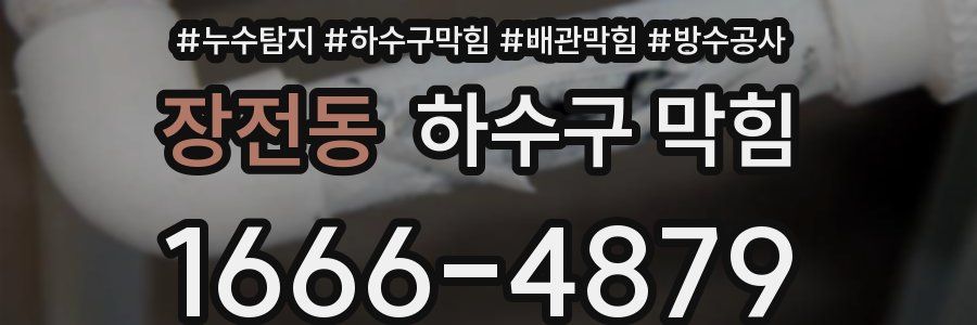 장전동 하수구 막힘