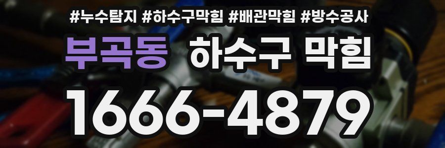 부곡동 하수구 막힘