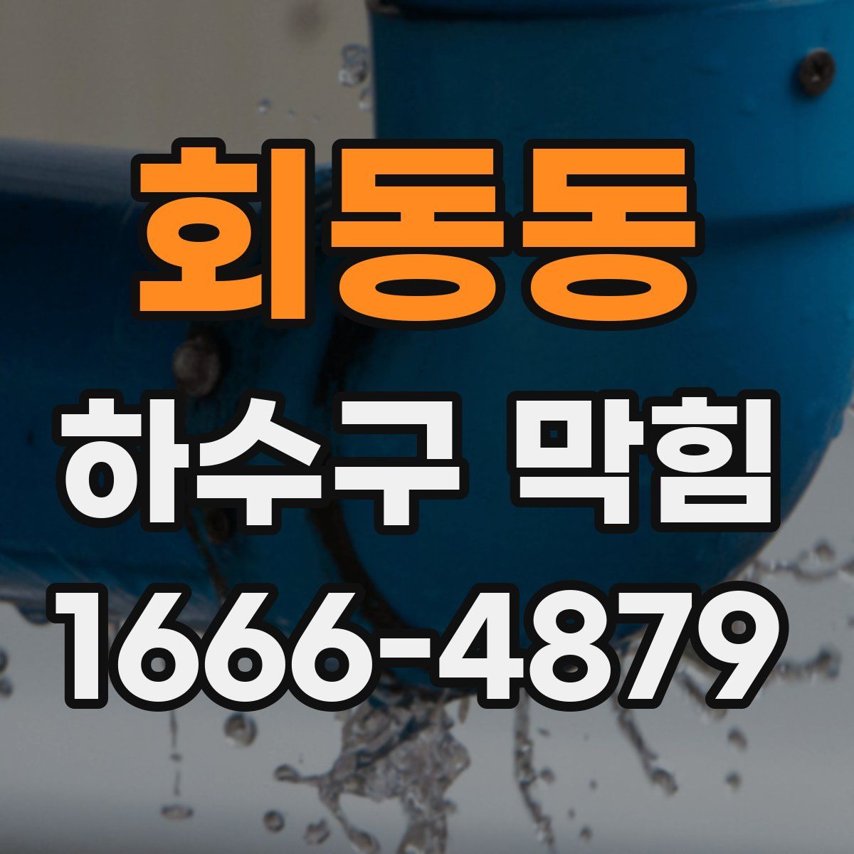 회동동 하수구 막힘