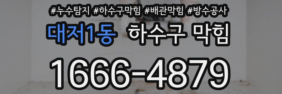 대저1동 하수구 막힘