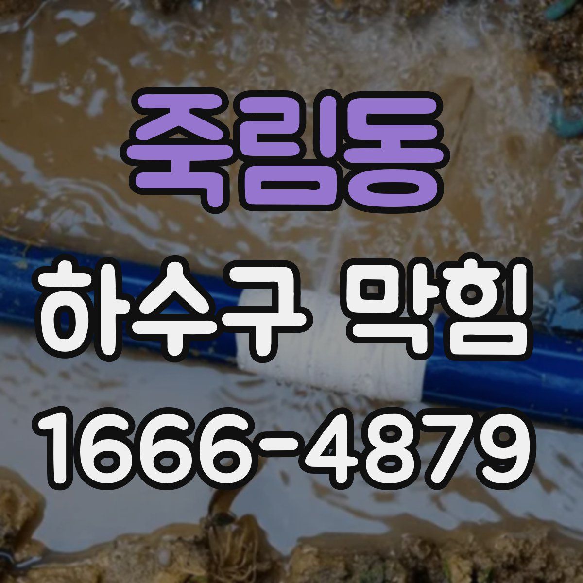 죽림동 하수구 막힘
