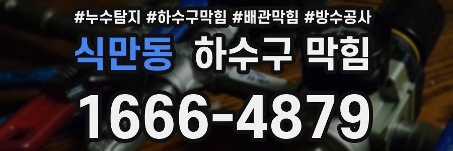 식만동 하수구 막힘