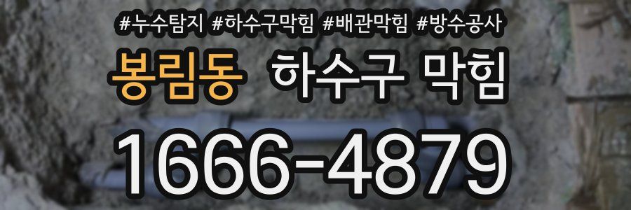 봉림동 하수구 막힘