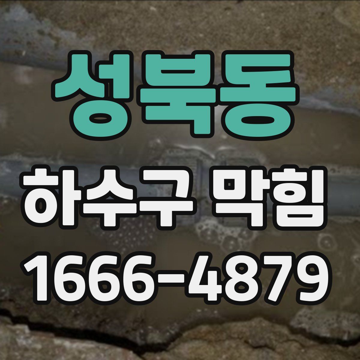 성북동 하수구 막힘