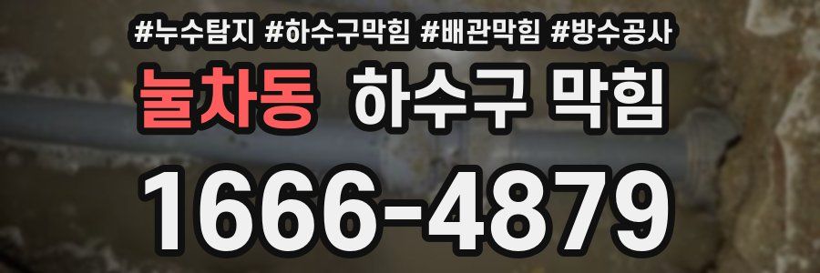 눌차동 하수구 막힘