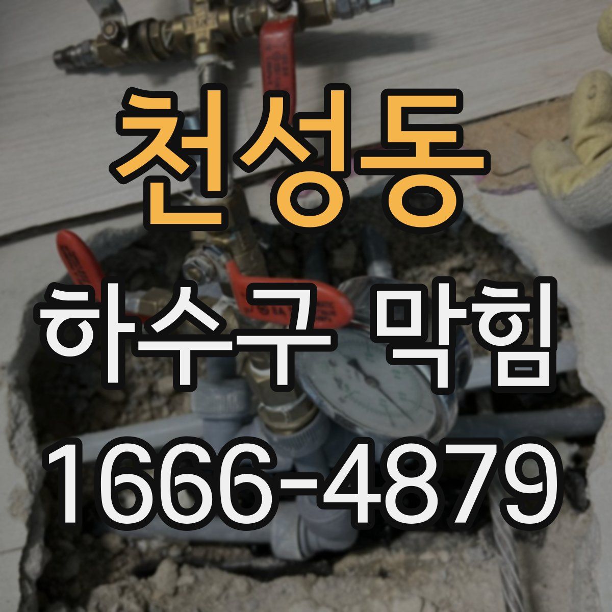 천성동 하수구 막힘