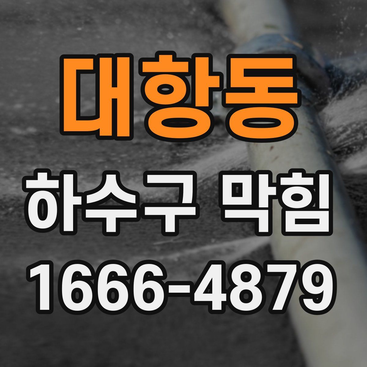 대항동 하수구 막힘
