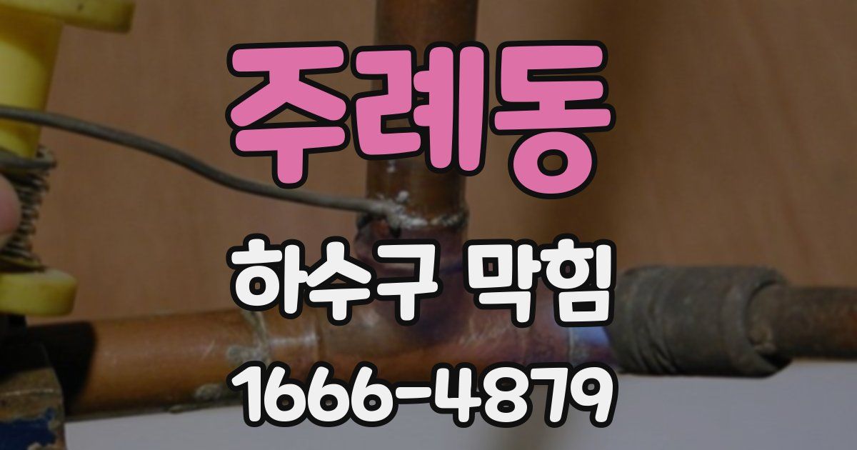 주례동 하수구 막힘