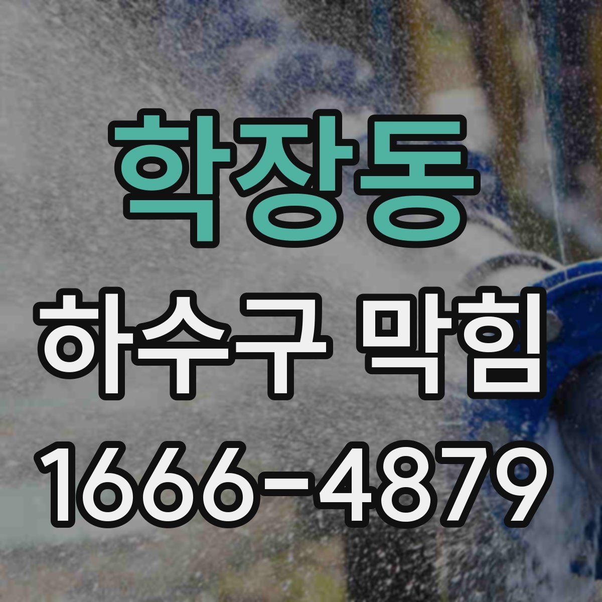학장동 하수구 막힘