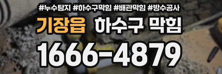 기장읍 하수구 막힘