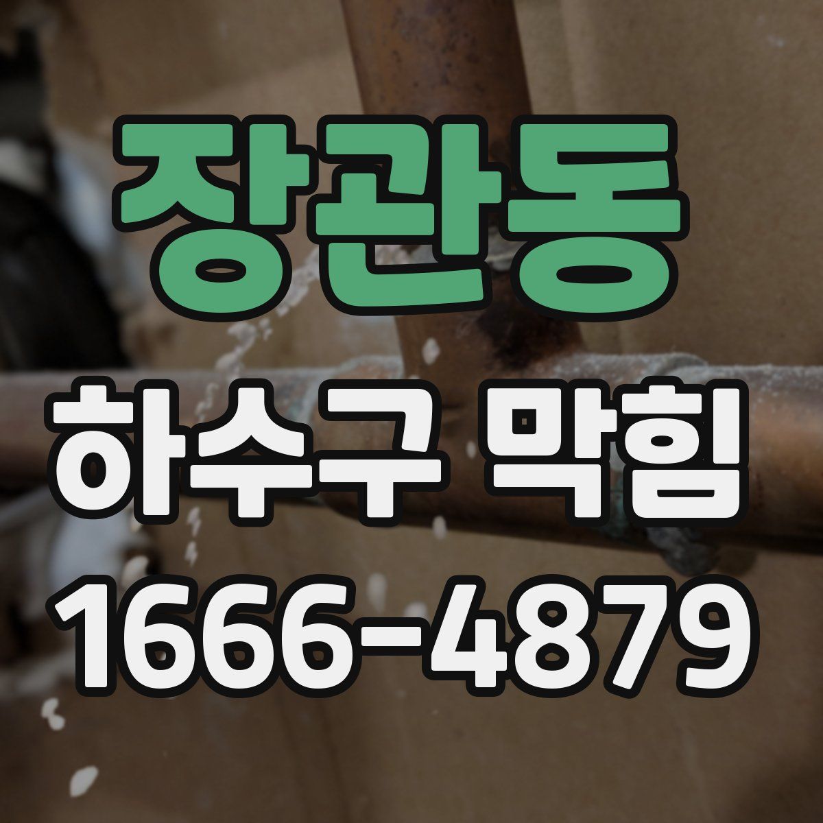 장관동 하수구 막힘