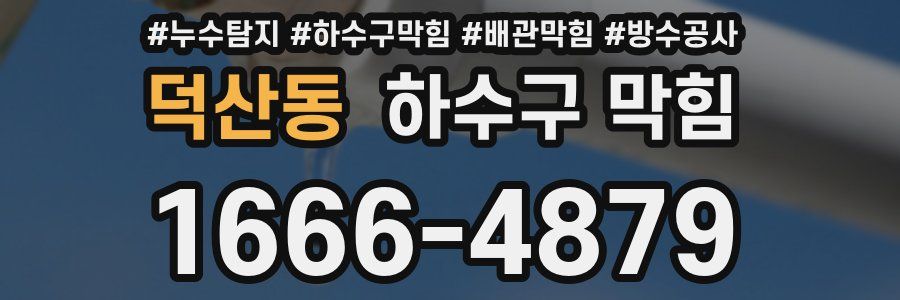 덕산동 하수구 막힘