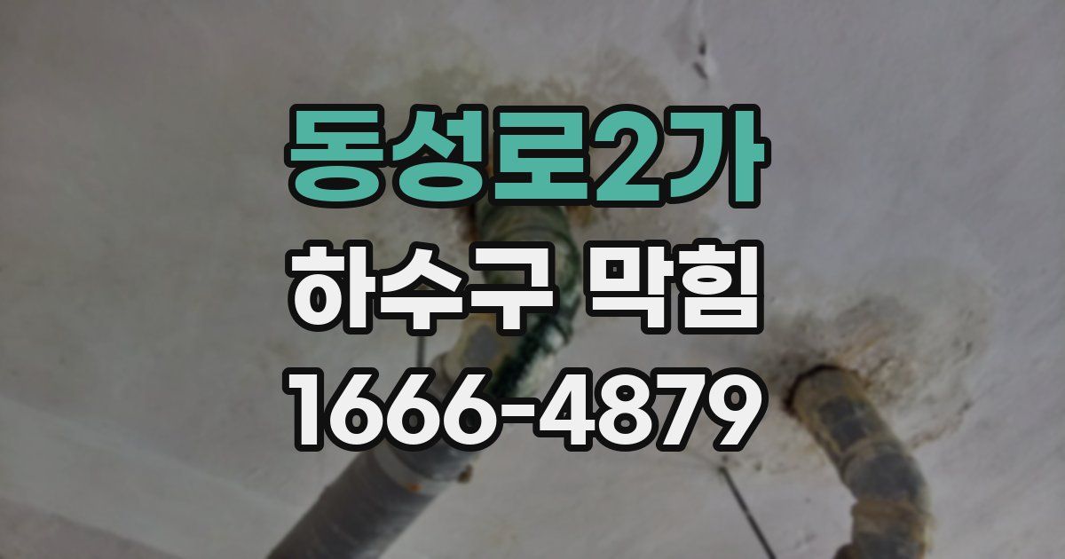 동성로2가 하수구 막힘