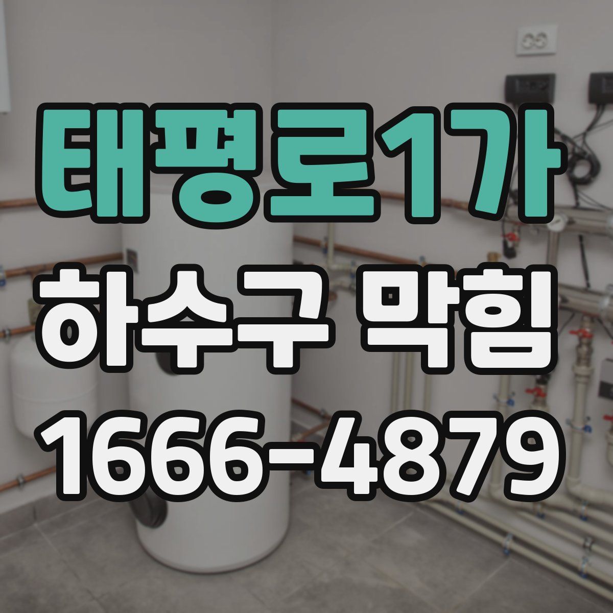 태평로1가 하수구 막힘