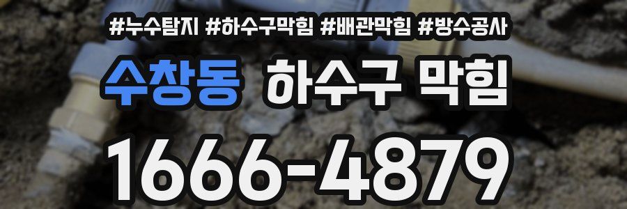 수창동 하수구 막힘