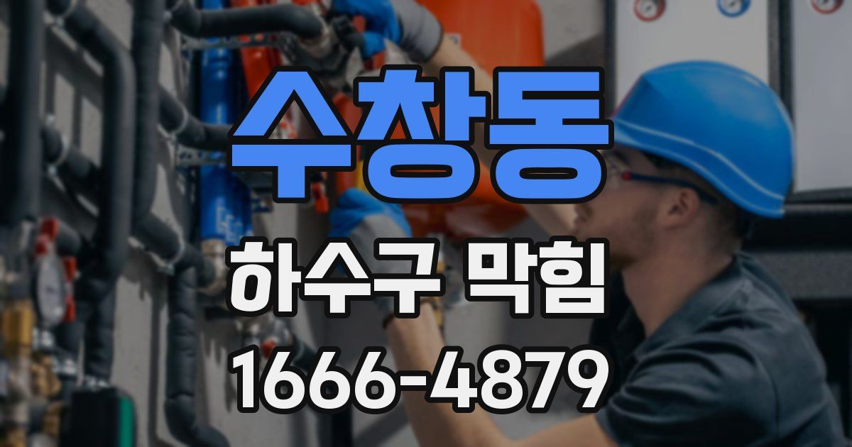 수창동 하수구 막힘