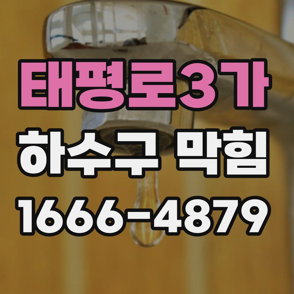 태평로3가 하수구 막힘