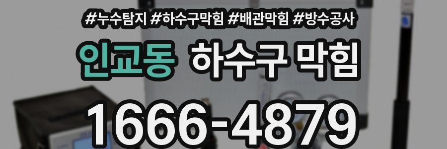 인교동 하수구 막힘