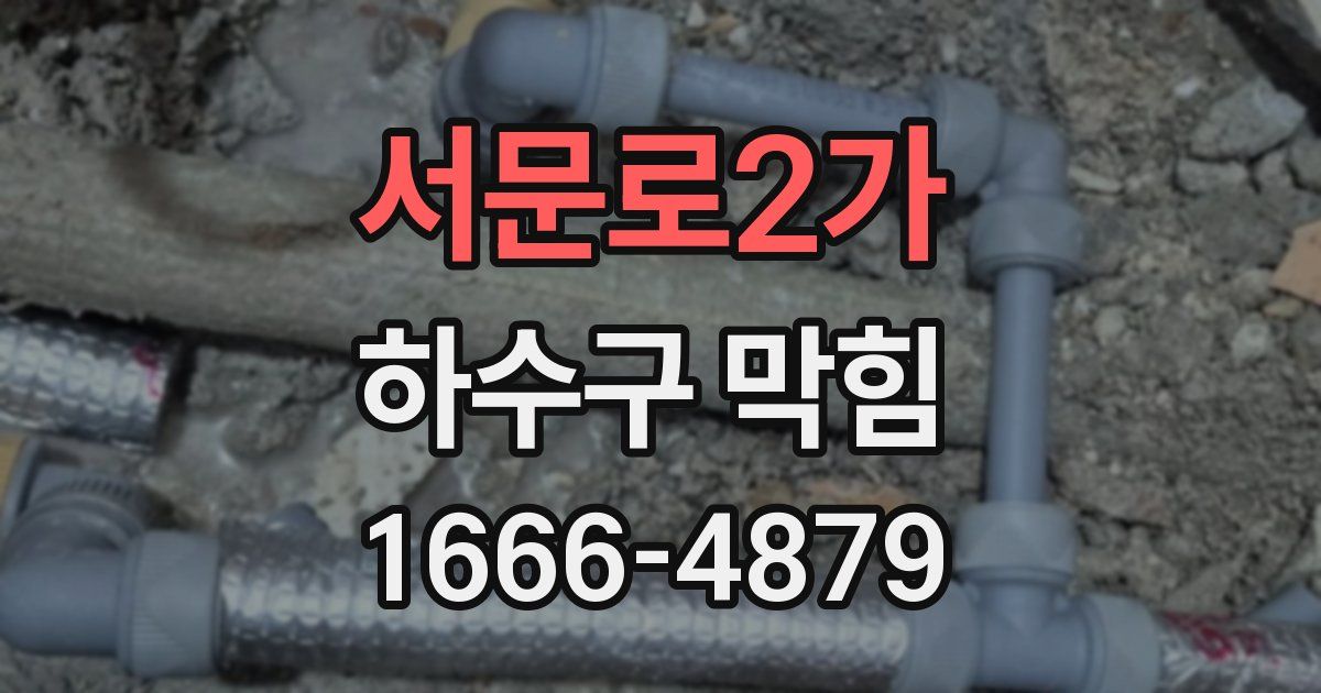 서문로2가 하수구 막힘