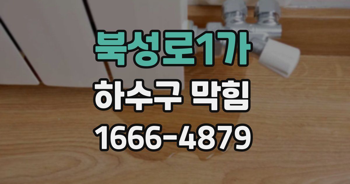 북성로1가 하수구 막힘