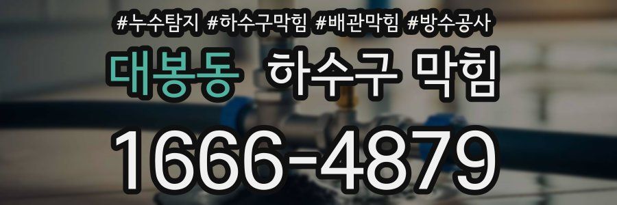 대봉동 하수구 막힘