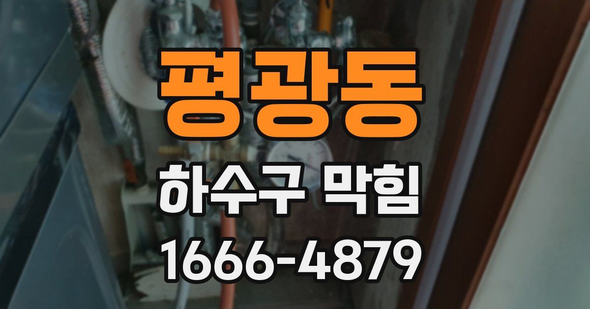 평광동 하수구 막힘