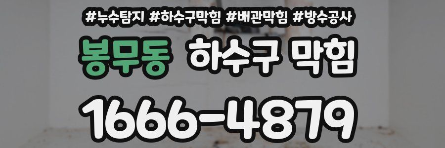 봉무동 하수구 막힘