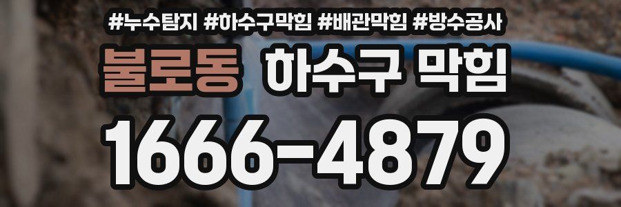 불로동 하수구 막힘