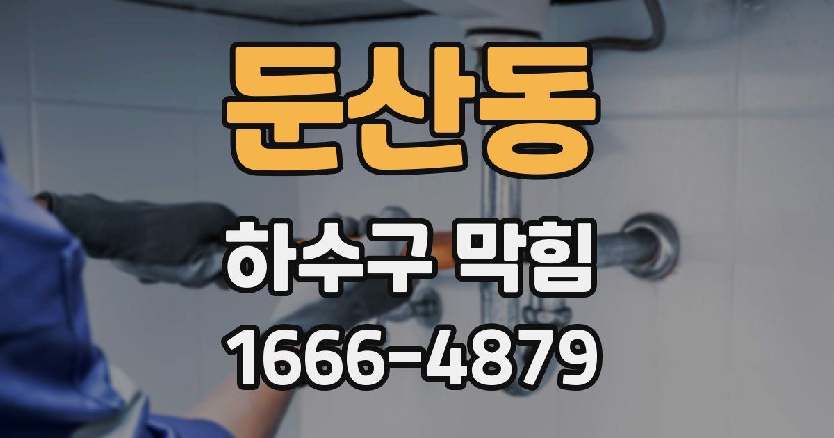 둔산동 하수구 막힘