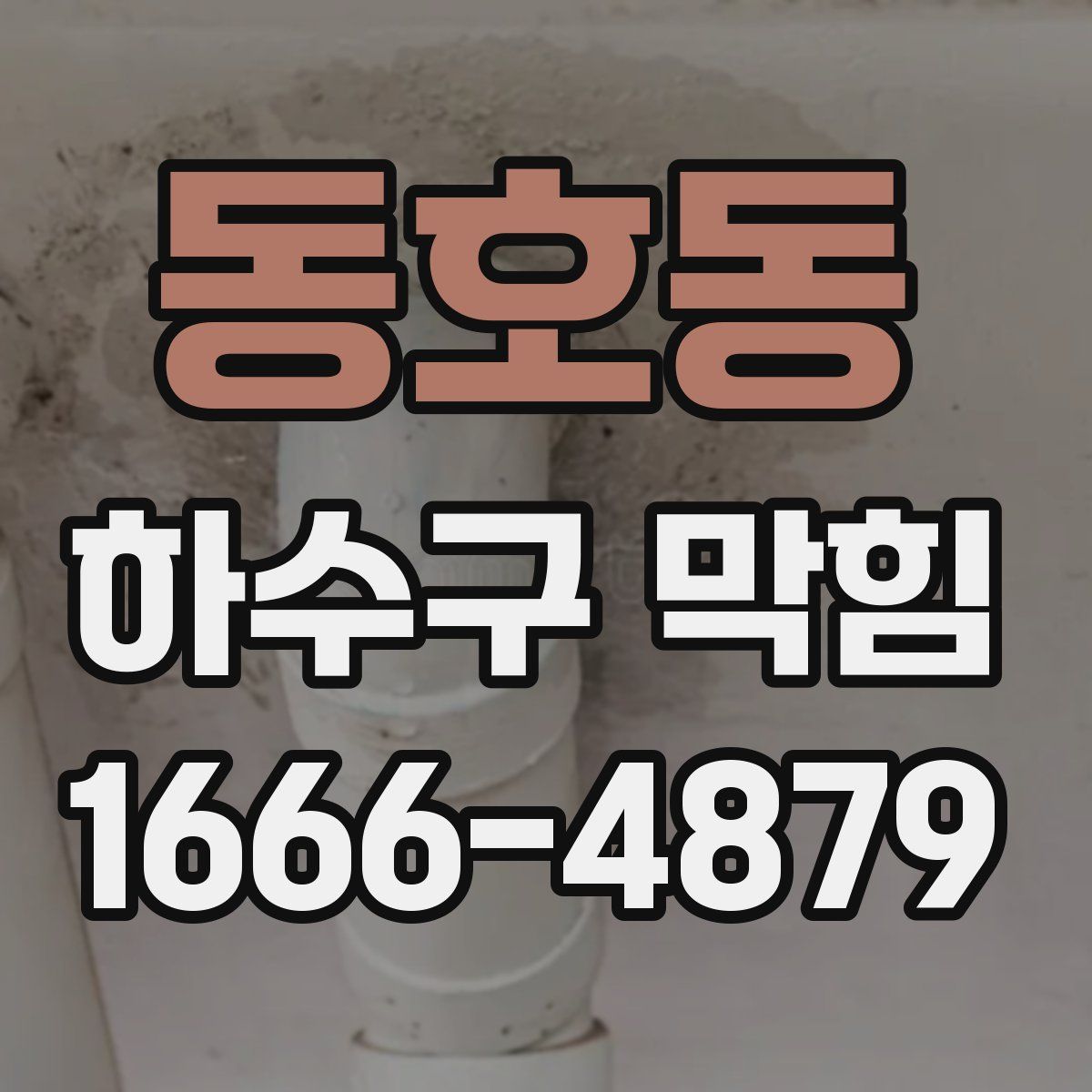동호동 하수구 막힘