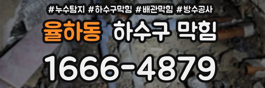 율하동 하수구 막힘