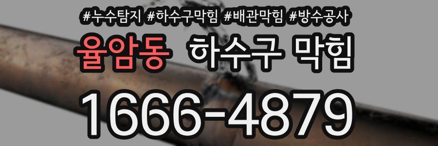 율암동 하수구 막힘