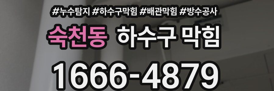 숙천동 하수구 막힘