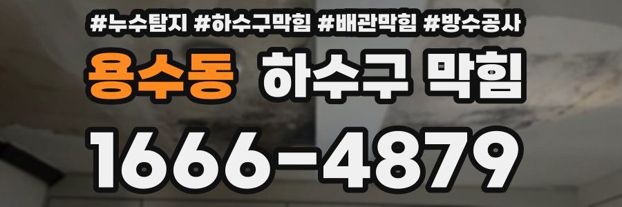 용수동 하수구 막힘