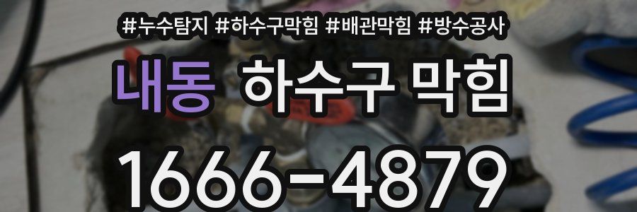 내동 하수구 막힘