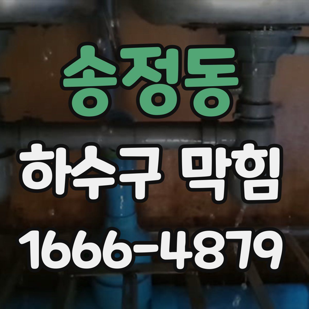 송정동 하수구 막힘
