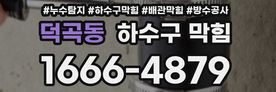 덕곡동 하수구 막힘