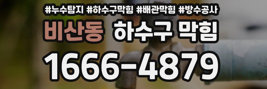 비산동 하수구 막힘