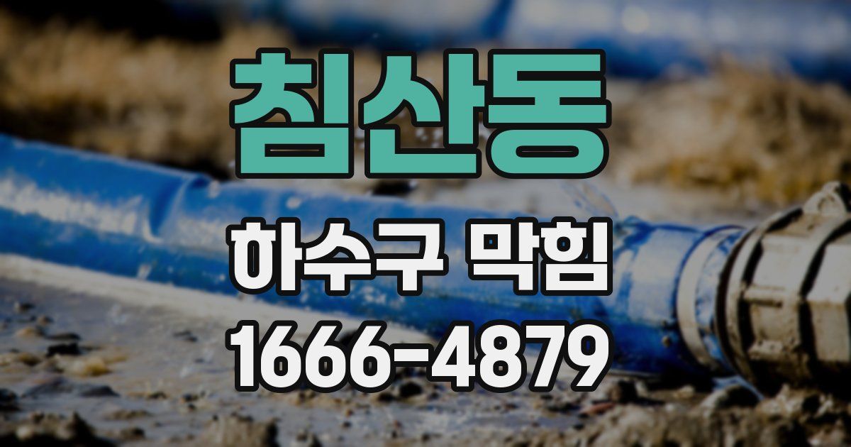 침산동 하수구 막힘