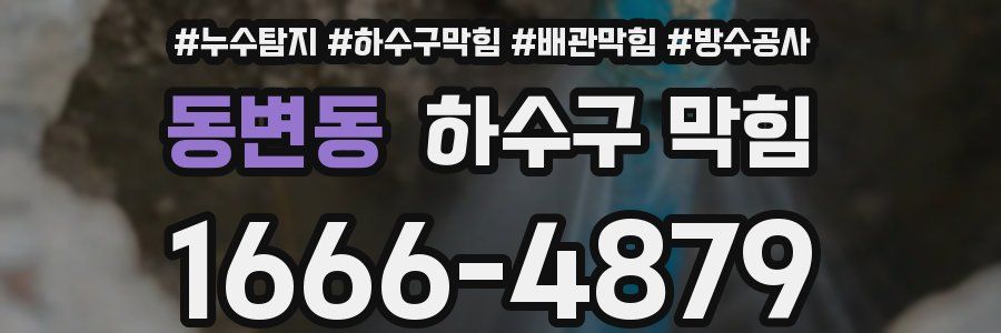 동변동 하수구 막힘
