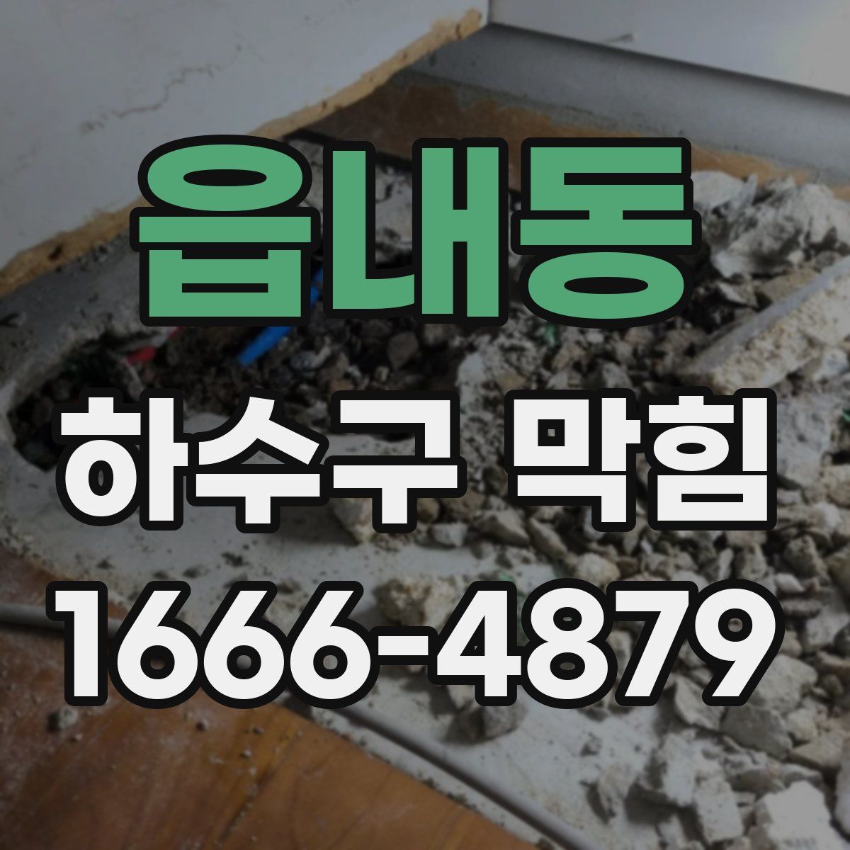 읍내동 하수구 막힘