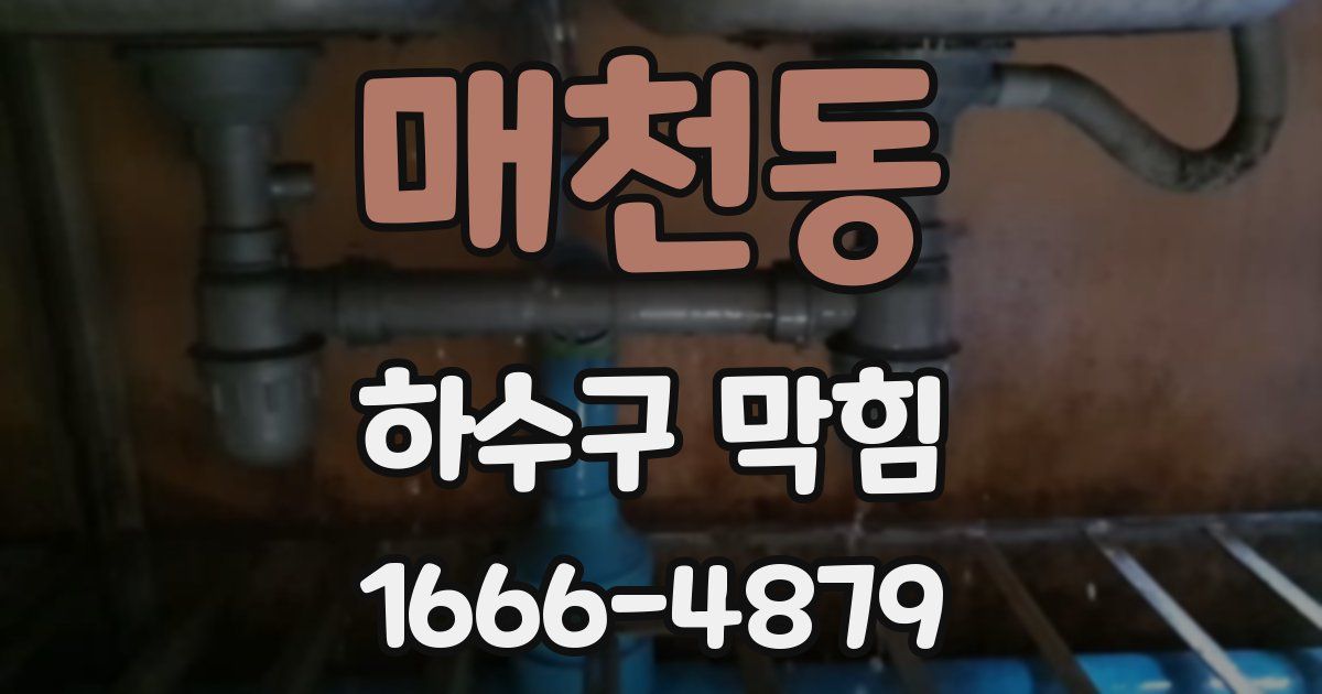매천동 하수구 막힘