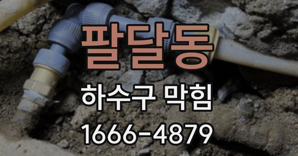 팔달동 하수구 막힘