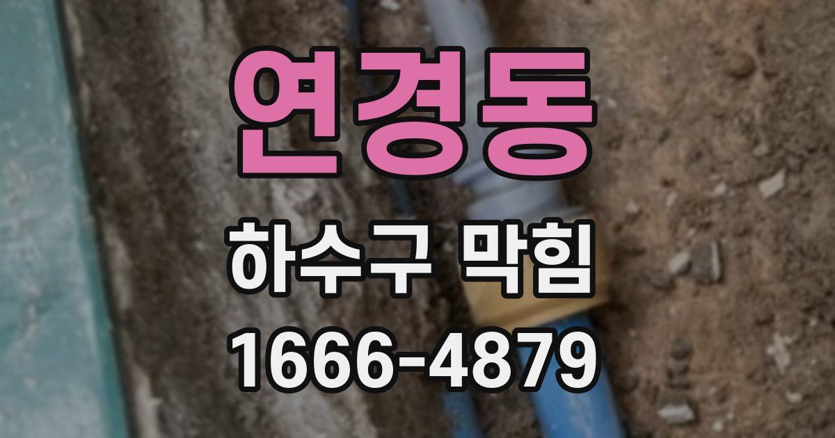 연경동 하수구 막힘